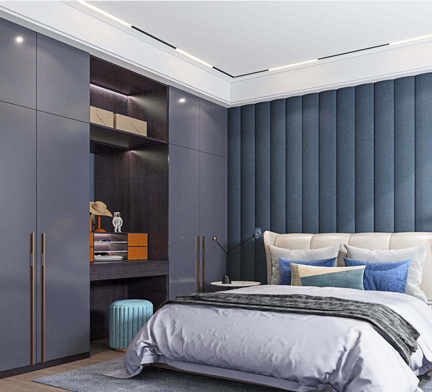 Wardrobe Clothes Bedroom Furniture Master Room Printed Wardrobe Design Home Furniture