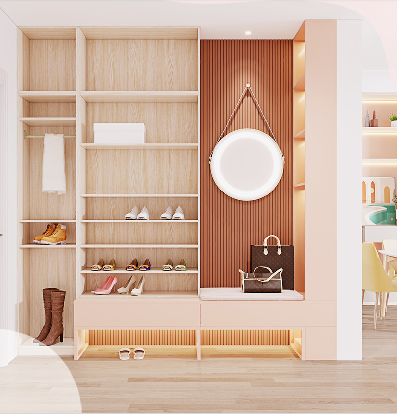  Living Room Furniture Modern shoes cabinet customized storage cabinet combination shoe wardrobe