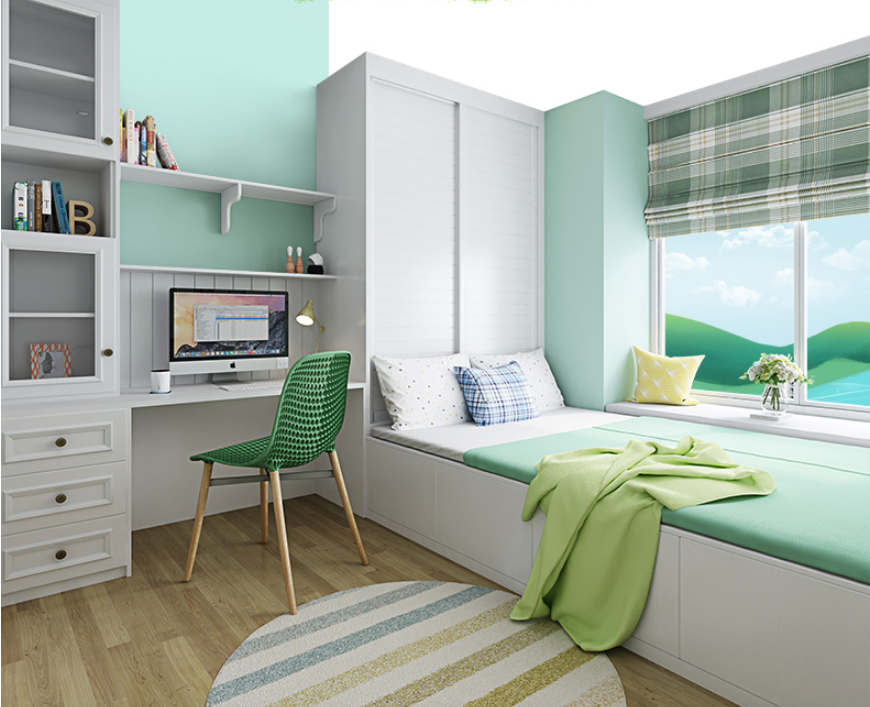 Customization Boy's wardrobe kitchen of the children′s bedroom wardrobe boxes for moving with bar 