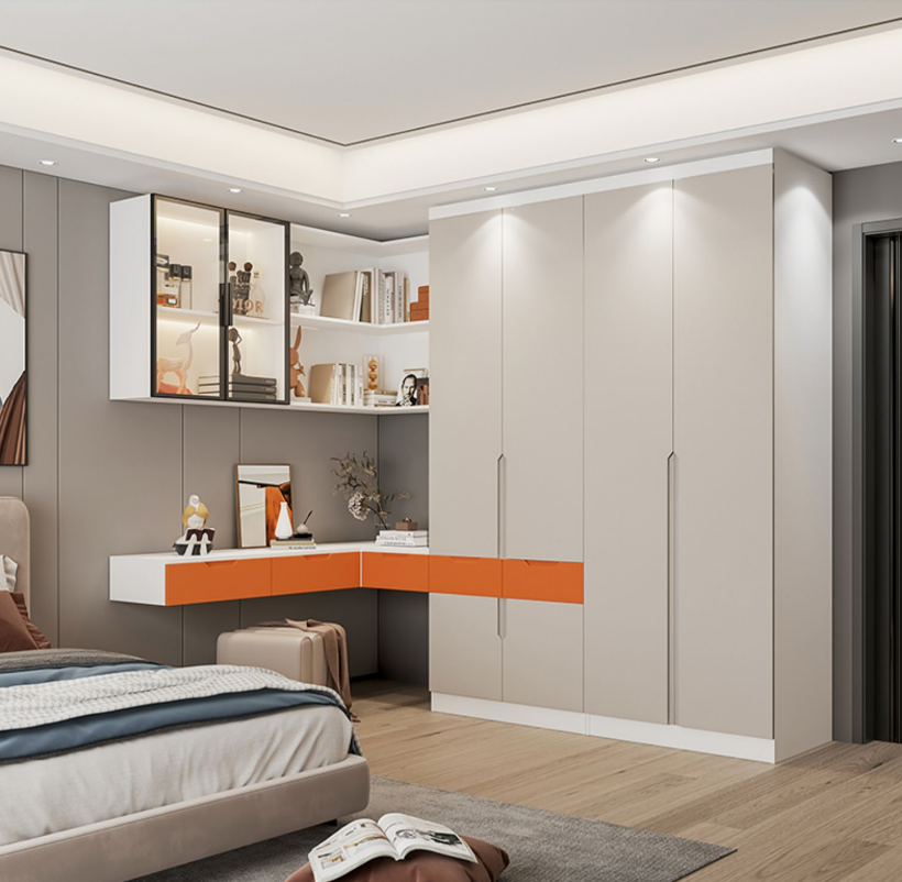 Bedroom suit combination cabinet multifunctional foldable modern wardrobe cabinets