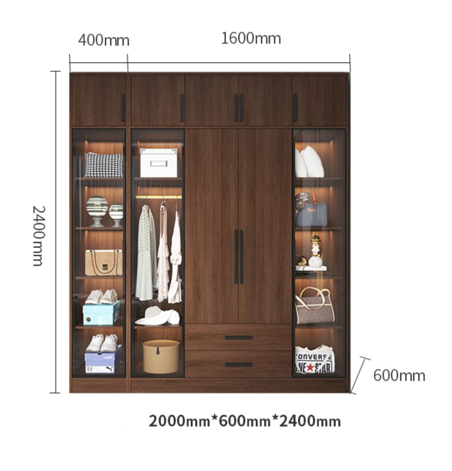  Furniture Multi purpose wardrobe with flat sliding door in bedroom baby plastic clothes storage wardrobe - copy