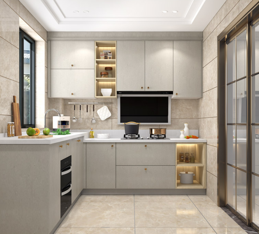 home L-shaped corner small kitchen aluminium alloy pulls furniture hardware kitchen - copy