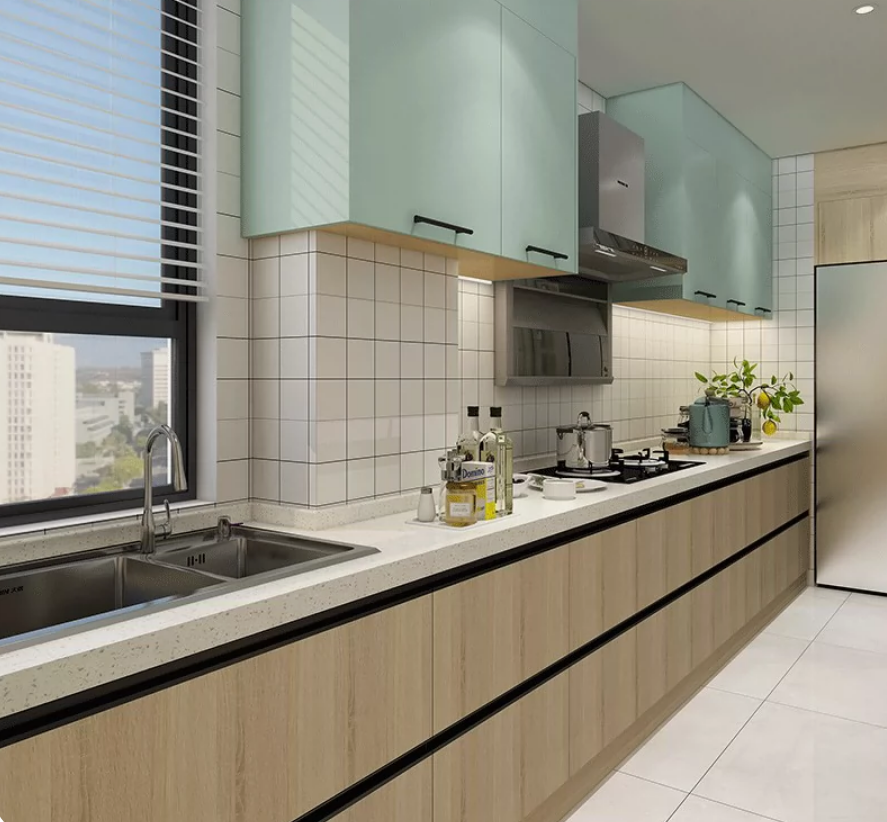 UV kitchen refrigerator cabinets Warm and fashionable home design kitchen products