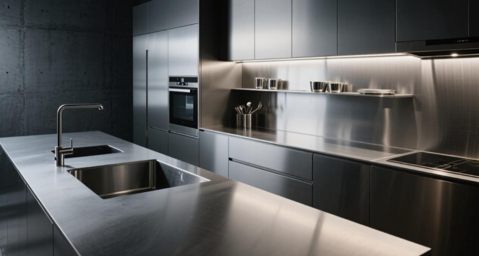 stainless steel kitchen units
